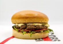 Mozarella pesto burger